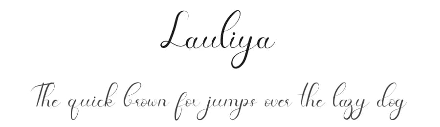 Lauliya by Edric Studio — Script Handwritten Font