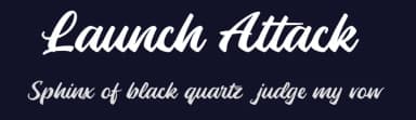 Launch Attack by Sikifonts | Herlan Nawwi — Script Handwritten Font — thumbnail 2