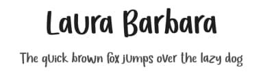 Laura Barbara by Nirmala Creative — Script Handwritten Font — thumbnail 1