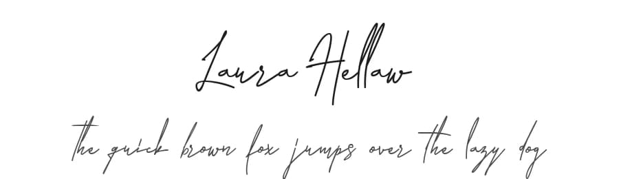 Laura Hellaw by Typetemp Studio — Script Handwritten Font