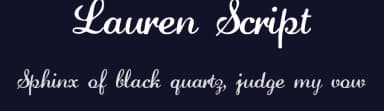 Lauren Script by DeNada Industries — Script Handwritten Font — thumbnail 2