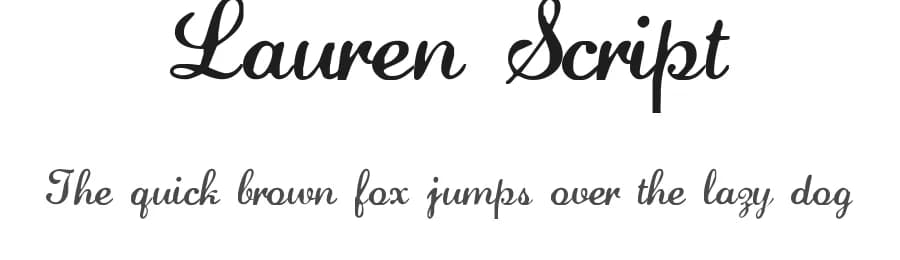 Lauren Script by DeNada Industries — Script Handwritten Font