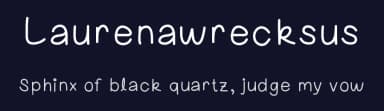 Laurenawrecksus by Laurenawrecksus — Script Handwritten Font — thumbnail 2