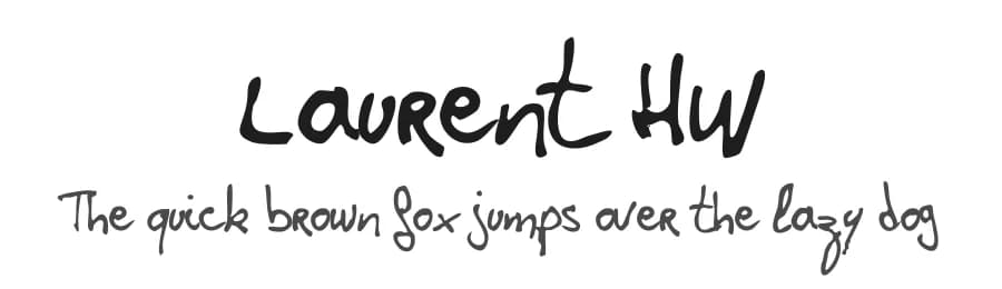 Laurent HW by _n3o_ — Script Handwritten Font