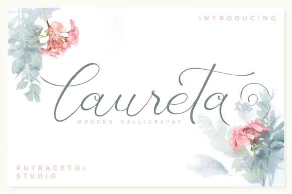 Laureta Font by putracetol — Script Handwritten Font