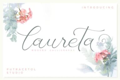 Laureta Font by putracetol — Script Handwritten Font — thumbnail 1