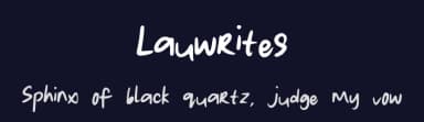 Lauwrites by Lau — Script Handwritten Font — thumbnail 2