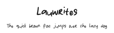Lauwrites by Lau — Script Handwritten Font — thumbnail 1
