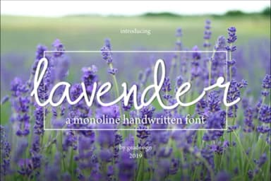 Lavender Font by geadesign by geadesign — Script Handwritten Font — thumbnail 1
