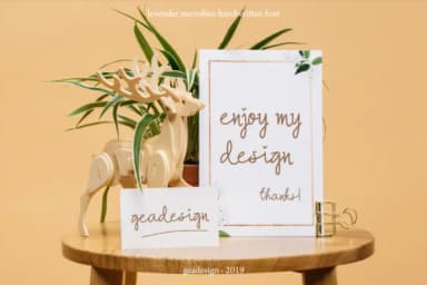 Lavender Font by geadesign by geadesign — Script Handwritten Font — thumbnail 2