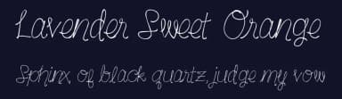 Lavender Sweet Orange by Sabrina Schleiger — Script Handwritten Font — thumbnail 2