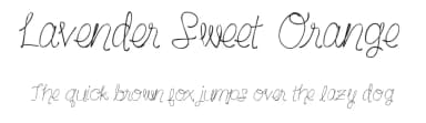 Lavender Sweet Orange by Sabrina Schleiger — Script Handwritten Font — thumbnail 1