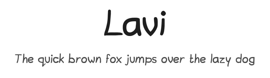 Lavi by Ruben Holthuijsen — Script Handwritten Font
