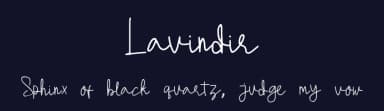 Lavindir by Tychitype — Script Handwritten Font — thumbnail 2