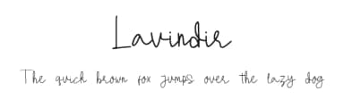 Lavindir by Tychitype — Script Handwritten Font — thumbnail 1