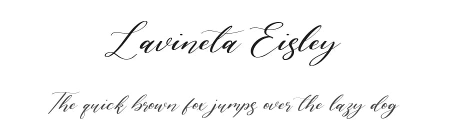 Lavineta Eisley by Balpirick Studio — Script Handwritten Font