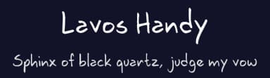 Lavos Handy by Luiz Lavos — Script Handwritten Font — thumbnail 2