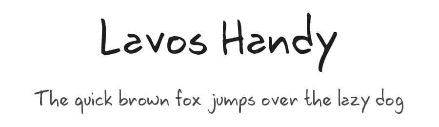Lavos Handy by Luiz Lavos — Script Handwritten Font