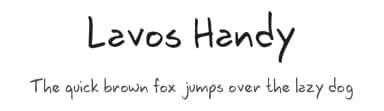 Lavos Handy by Luiz Lavos — Script Handwritten Font — thumbnail 1