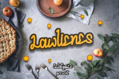 Lawlienes Font by sinoaburame41 — Script Handwritten Font — thumbnail 1