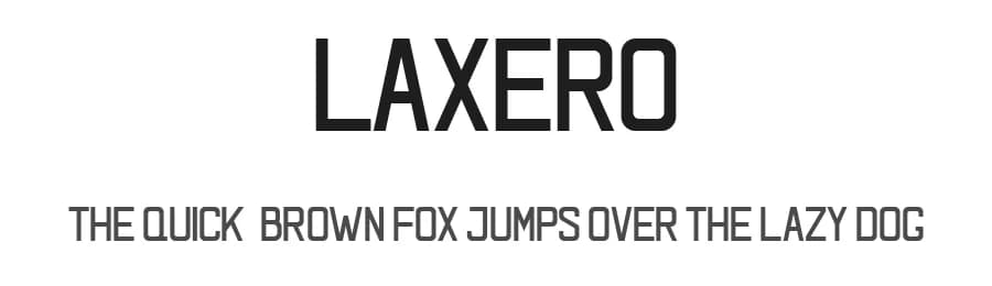 Laxero by syabab — Sans Serif Font