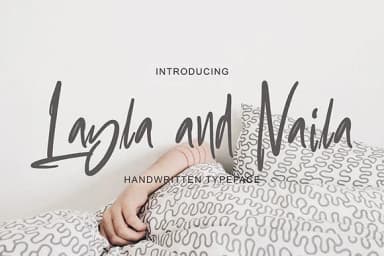 Layla and Naila Font by Pineungtype & Missinklab — Script Handwritten Font — thumbnail 1