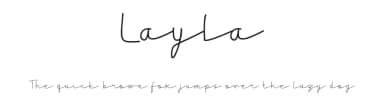Layla by Ishmael Studio — Script Handwritten Font — thumbnail 1