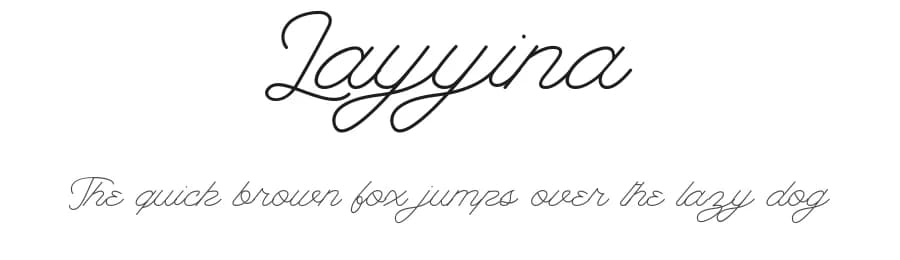 Layyina by New Sanctorum — Script Handwritten Font