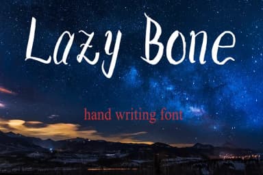 Lazy Bone Font by steponestudio — Script Handwritten Font — thumbnail 1