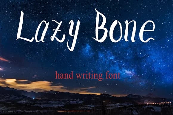 Lazy Bone Font by steponestudio — Script Handwritten Font