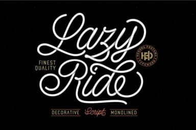 Lazy Ride  Font by hptypework — Script Handwritten Font — thumbnail 1