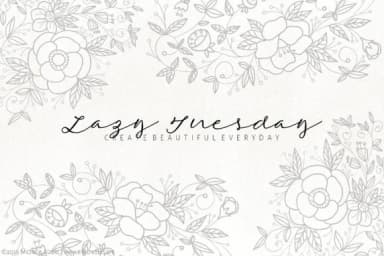 Lazy Tuesday Script Font by Michelle Alzola — Script Handwritten Font — thumbnail 1