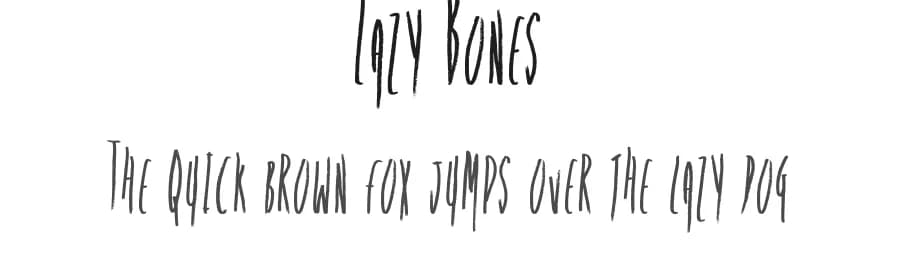 Lazy Bones by JSH creates — Script Handwritten Font