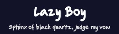 Lazy Boy by ReyreyBlue — Script Handwritten Font — thumbnail 2