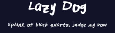 Lazy Dog by unereverie — Script Handwritten Font — thumbnail 2