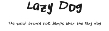 Lazy Dog by unereverie — Script Handwritten Font — thumbnail 1