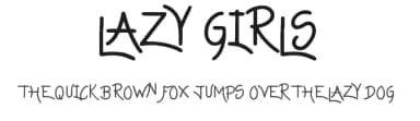 Lazy Girls by JSH creates — Script Handwritten Font — thumbnail 1