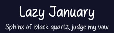 Lazy January by MJType — Script Handwritten Font — thumbnail 2