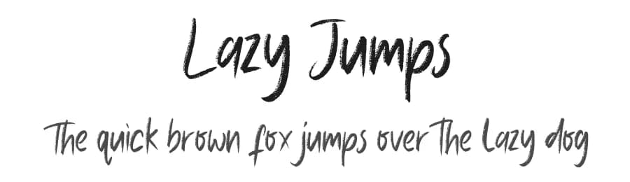 Lazy Jumps by Creatype Studio — Script Handwritten Font