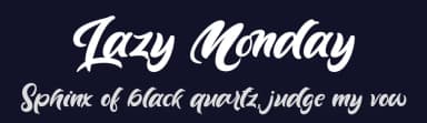 Lazy Monday by StringLabs Creative Studio — Script Handwritten Font — thumbnail 2
