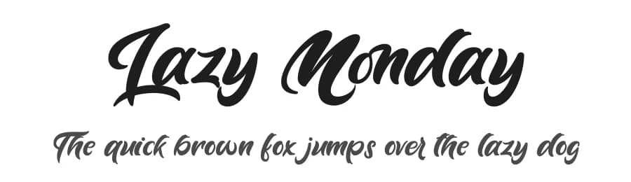 Lazy Monday by StringLabs Creative Studio — Script Handwritten Font