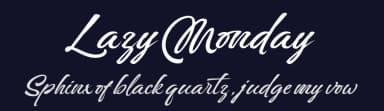 Lazy Monday by Asd Studio — Script Handwritten Font — thumbnail 2
