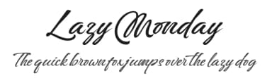 Lazy Monday by Asd Studio — Script Handwritten Font — thumbnail 1