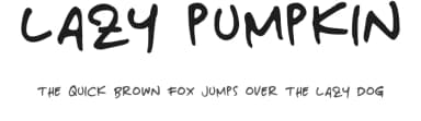 Lazy Pumpkin by Kurnia Setyadi — Script Handwritten Font — thumbnail 1
