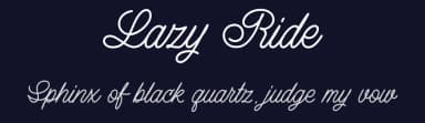 Lazy Ride by Hendra Pratama — Script Handwritten Font — thumbnail 2