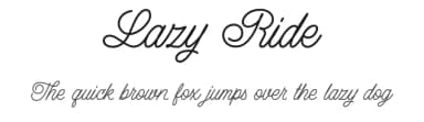 Lazy Ride by Hendra Pratama — Script Handwritten Font — thumbnail 1