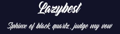 Lazybest by Naufal Labs — Script Handwritten Font — thumbnail 2