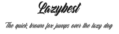 Lazybest by Naufal Labs — Script Handwritten Font — thumbnail 1