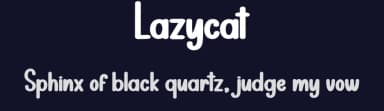 Lazycat by Scratchones — Script Handwritten Font — thumbnail 2