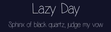 Lazy Day by Vanessa Bays — Script Handwritten Font — thumbnail 2